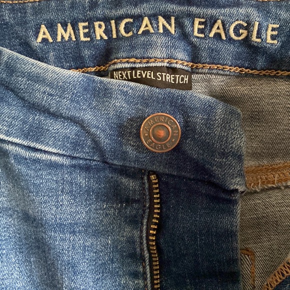 AMERICAN EAGLE Next Level Stretch High Waisted Skinny 12 SHORT - Picture 2 of 4